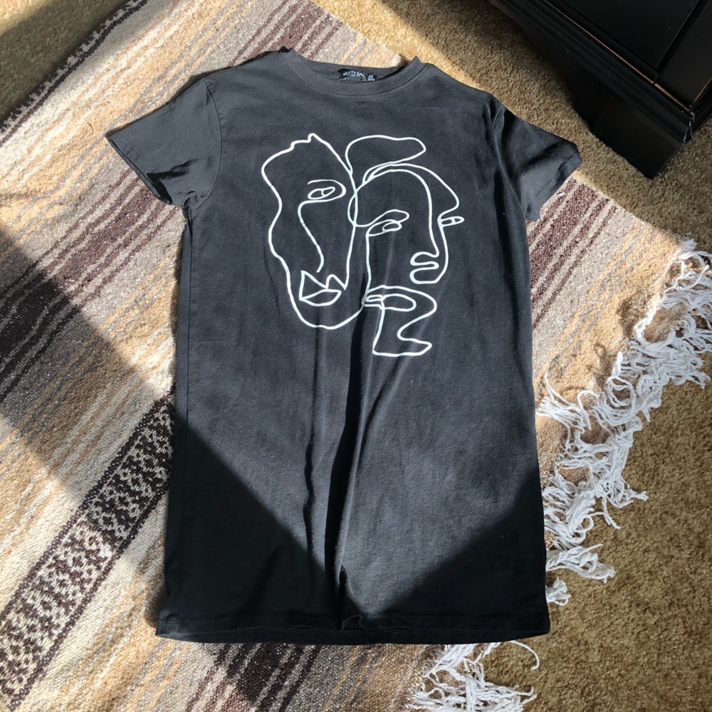 NWOT Nasty Gal Artistry T-Shirt Dress